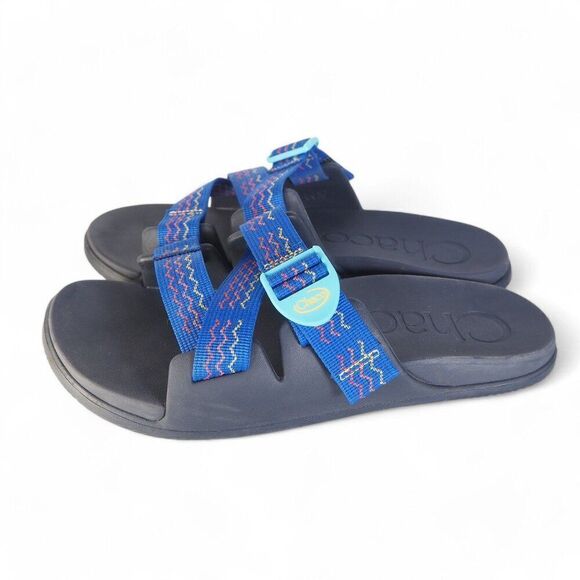 Chaco Chillos Slide Sandals "Lasagna Blue" Women's 10 - Picture 2 of 10